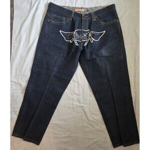 Indigo Red  Denim  Co Jeans Mens 40 (38x30) Blue  Hip Hop Baggy Y2K Vintage